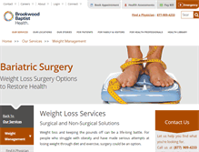 Tablet Screenshot of princetonbariatrics.com